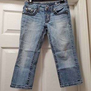 Miss Me Blue Sunny Capri Jeans Women's 27x20.5‎